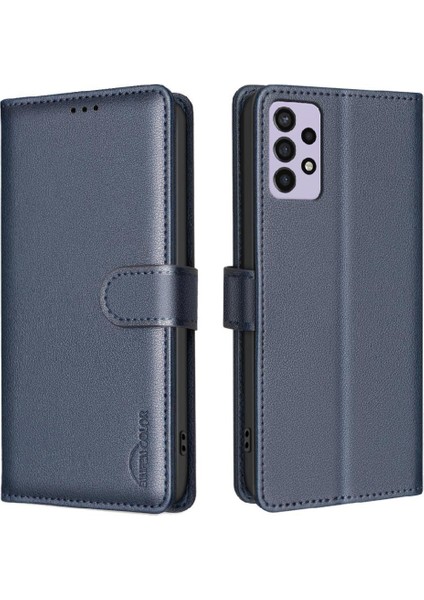 Samsung Galaxy A32 4g Kart Tutucu Kickstand Cüzdan Rfıd Pu Için Flip Case (Yurt Dışından)