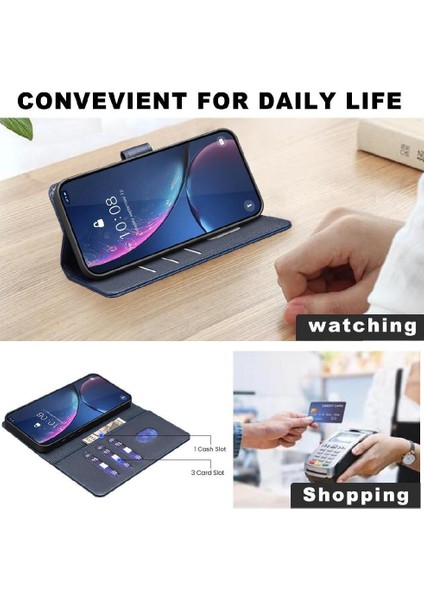 YH Mall Samsung Galaxy M23 5g Rfıd Engelleme Kart Tutucu Kickstand Pu Için Flip Case (Yurt Dışından)