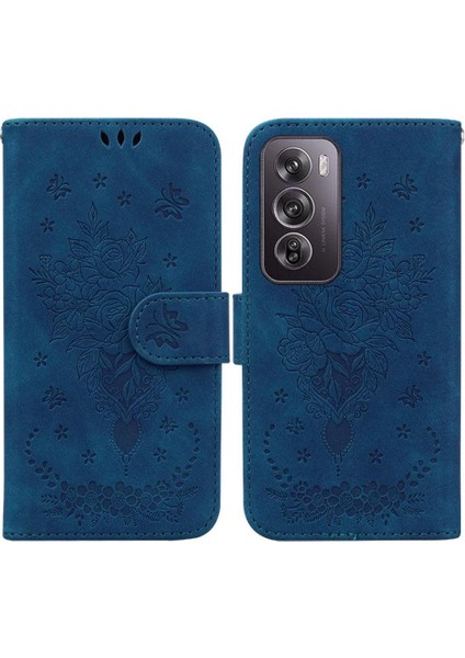 Oppo Oppo 12 Pro 5g Flip Pu Deri Kapak Cüzdan Kılıf Kabartma Gül (Yurt Dışından)