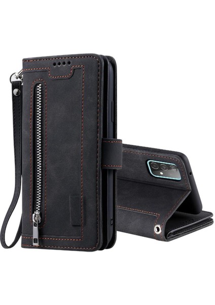 Samsung Galaxy A73 5g Için Flip Case Kordon Cüzdan Kickstand Pu Deri 9 (Yurt Dışından)