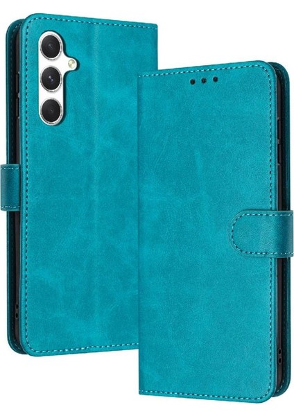 YH Mall Samsung Galaxy A15 Için Flip Case 4g/5g Saf Renk Kickstand Pu Deri (Yurt Dışından)