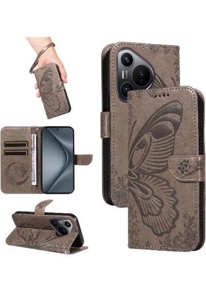 Huawei Pura 70 Için Flip Case Ayrılabilir El Kayışı Yüksek Kaliteli Deri (Yurt Dışından)