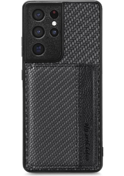 Samsung Galaxy S21 Ultra Manyetik Kart Tutucu Komple Kamera Için Kılıf (Yurt Dışından) modelleri