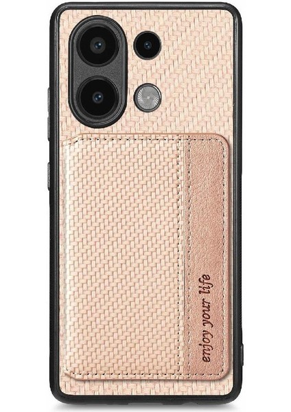 Xiaomi Redmi Için Not 13 4g Standı Fonksiyonu Manyetik Kart Tutucu Rfıd (Yurt Dışından)