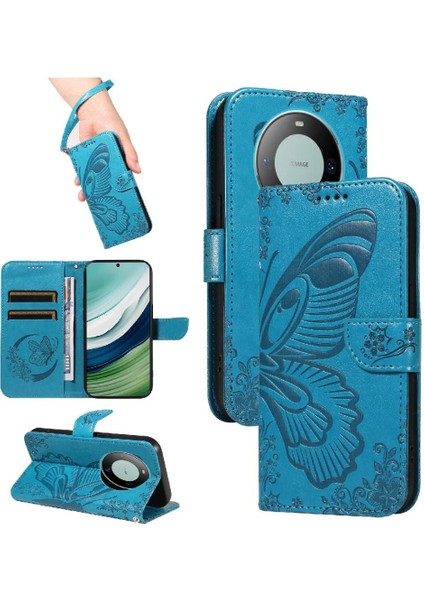 Kredi Kartı Yuvası ile Huawei Mate 60 Yüksek Kaliteli Deri Için Flip Case (Yurt Dışından)