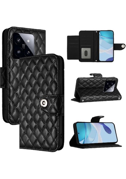 Xiaomi 14 Pro 5g Için Kılıf Cüzdan Kapak Kart Tutucu Bilek Şerit Darbeye (Yurt Dışından)