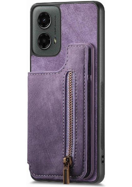 Motorola Moto G 2024 Için Kılıf Standı Fonksiyonu Katlanabilir Arka Kapak Vintage (Yurt Dışından) fırsatları