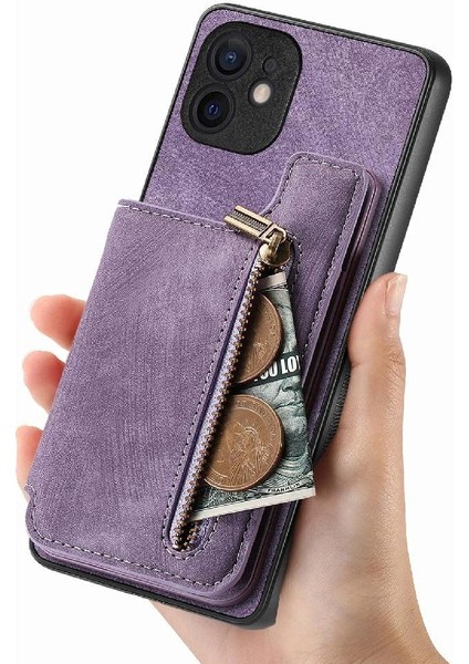 IPhone 11 Için Kılıf Vintage Fermuar Cüzdan Standı Fonksiyonu Katlanabilir Arka Kapak (Yurt Dışından) fiyatları