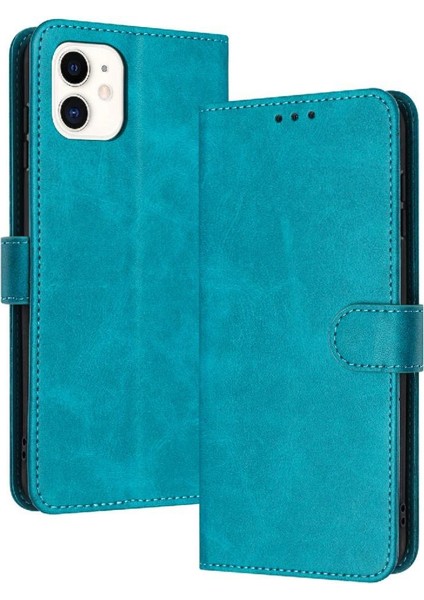 Toka Saf Renk Kickstand Pu Deri ile IPhone 11 Için Flip Case (Yurt Dışından)