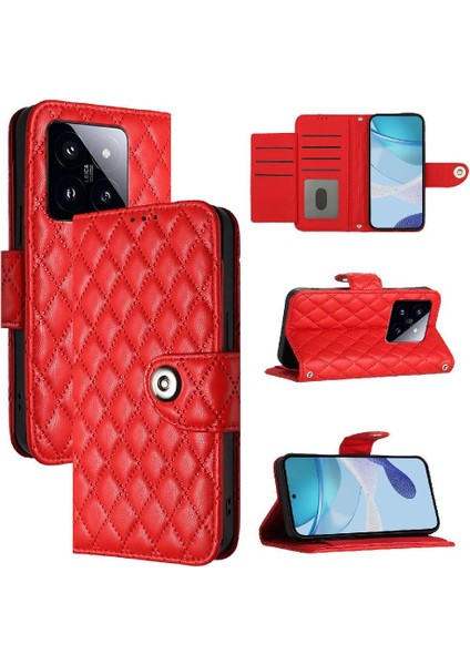 Xiaomi 14 Pro 5g Için Kılıf Cüzdan Kapak Kart Tutucu Bilek Şerit Darbeye (Yurt Dışından)