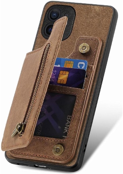 IPhone 12 Için Kılıf Katlanabilir Arka Kapak Vintage Fermuar Cüzdan Standı Fonksiyonu (Yurt Dışından) fiyatları