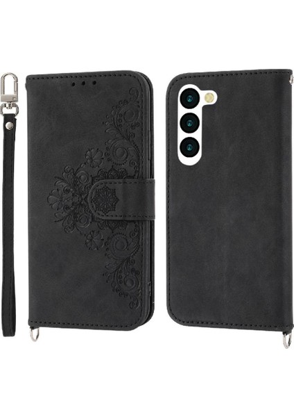 Samsung Galaxy S23 Darbeye Bileklik Kabartmalı Çoklu Için Flip Case (Yurt Dışından)