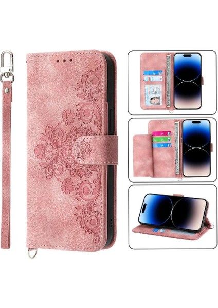 YH Mall Nokia C22 Kabartmalı Çoklu Kredi Kartı Yuvaları Için Flip Case Darbeye (Yurt Dışından)