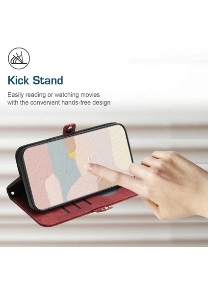 Kart Yuvası Standı ile Realme 12 Artı Kılıf Kickstand Koruyucu Cüzdan (Yurt Dışından) modelleri