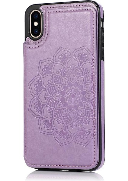 IPhone X/xs Için Kart Tutucu Kılıf ile Cüzdan Pu Deri Çevirme Darbeye (Yurt Dışından)