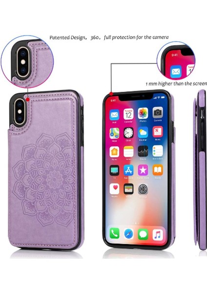 IPhone X/xs Için Kart Tutucu Kılıf ile Cüzdan Pu Deri Çevirme Darbeye (Yurt Dışından) fırsatları