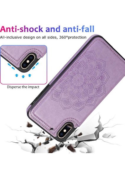 IPhone X/xs Için Kart Tutucu Kılıf ile Cüzdan Pu Deri Çevirme Darbeye (Yurt Dışından) indirimleri