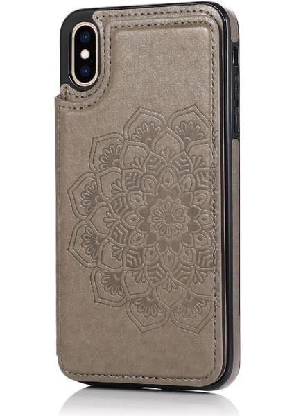 IPhone X/xs Için Kart Tutucu Kılıf ile Cüzdan Pu Deri Çevirme Darbeye (Yurt Dışından)