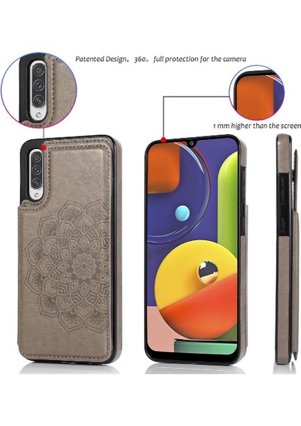 Samsung Galaxy Için Kart Tutucu Kılıf ile Cüzdan A50/A50S Desen Çiçek Pu (Yurt Dışından) fırsatları