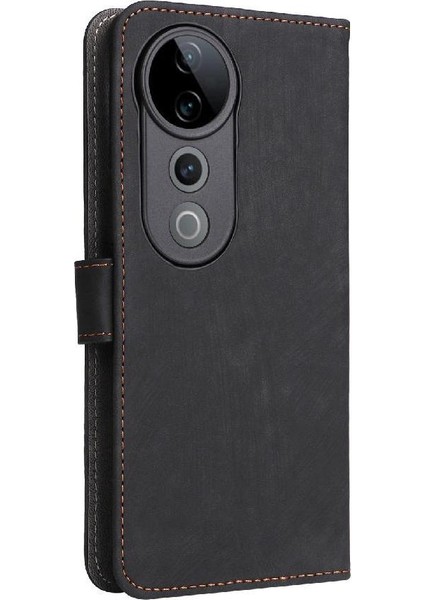 Vivo S19 Pro 5g Flip Folio Cüzdan Manyetik Kapatma Rfıd Engelleme Için Kılıf (Yurt Dışından)