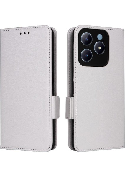 Realme C63 4g Için Flip Case Pu Deri Cüzdan Manyetik Yan Toka Kartı (Yurt Dışından)