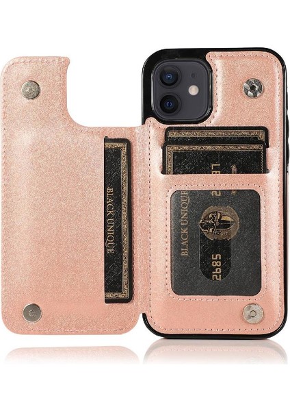 IPhone 12 Desen Çiçek Pu Deri Flip Için Kart Tutucu Kılıf ile Cüzdan (Yurt Dışından) fırsatları