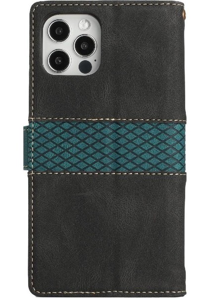 IPhone 11 Pro Max Kickstand Manyetik Kapatma Kart Yuvası Için Cüzdan Kılıf (Yurt Dışından)