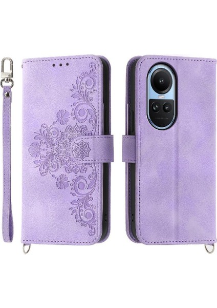 YH Mall Oppo Oppo 10 5g Bileklik Kabartmalı Çoklu Kredi Kartı Için Flip Case (Yurt Dışından)