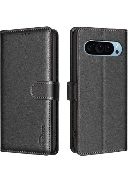 Google Piksel 9 Pu Deri Rfıd Engelleme Kart Tutucu Cüzdan Için Flip Case (Yurt Dışından)