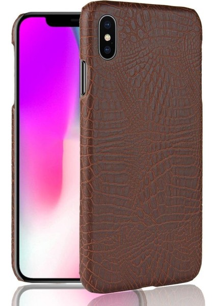 IPhone Xs Için Şık Klasik Durumda/x Anti Scratch Klasik Timsah Kapak (Yurt Dışından)