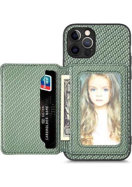 IPhone 12 Için Kılıf Pro Max Rfıd Engelleme Standı Fonksiyonu Manyetik Kart (Yurt Dışından)