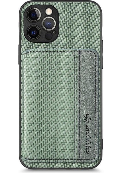 IPhone 12 Için Kılıf Pro Max Rfıd Engelleme Standı Fonksiyonu Manyetik Kart (Yurt Dışından)