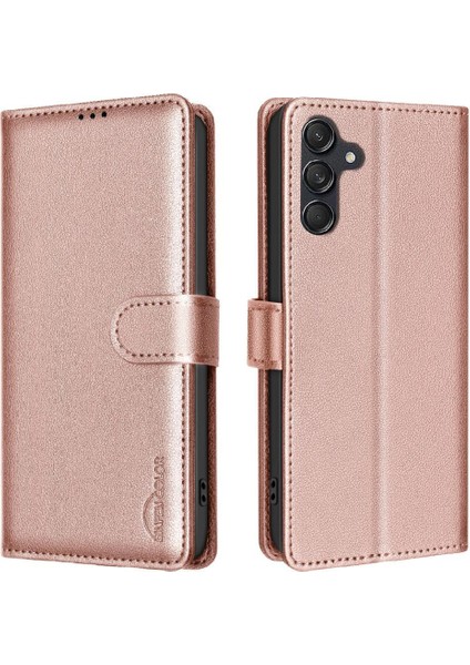 Samsung Galaxy A15 4g/5g Kart Tutucu Kickstand Rfıd Engelleme Için Flip Case (Yurt Dışından)