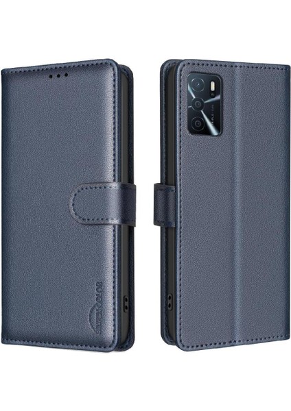 Oppo A54 4g Rfıd Engelleme Manyetik Cüzdan Pu Deri Kart Için Flip Case (Yurt Dışından)