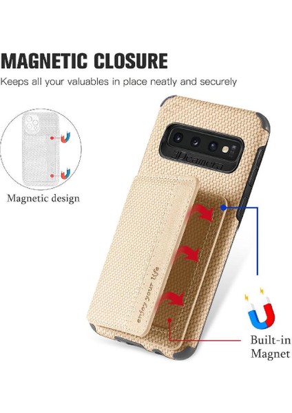 Samsung Galaxy S10 Artı Komple Kamera Güvenlik Manyetik Kart Rfıd Için Kılıf (Yurt Dışından) modelleri