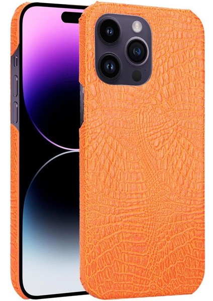 Şık Klasik Kılıf IPhone 14 Pro Max Klasik Timsah Moda Kapak (Yurt Dışından)