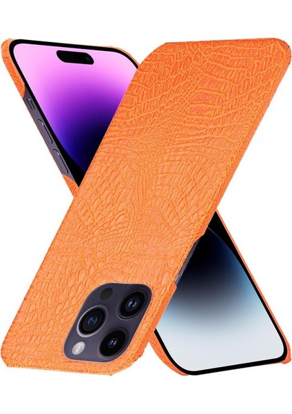 Şık Klasik Kılıf IPhone 14 Pro Max Klasik Timsah Moda Kapak (Yurt Dışından)