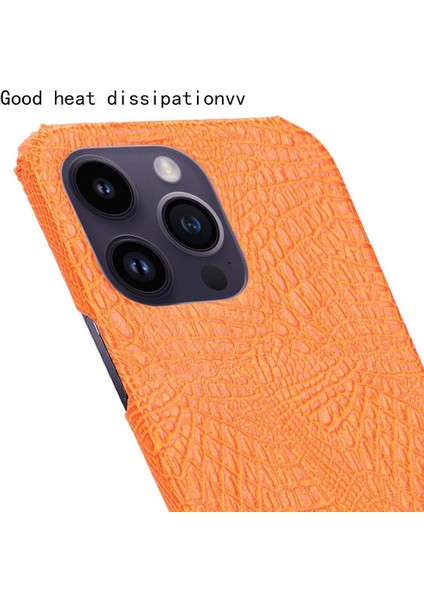 Şık Klasik Kılıf IPhone 14 Pro Max Klasik Timsah Moda Kapak (Yurt Dışından)
