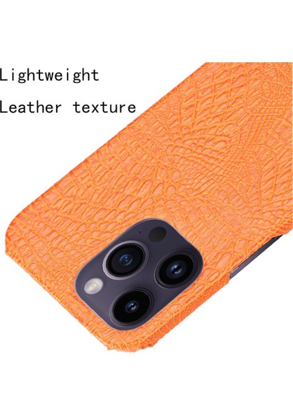 Şık Klasik Kılıf IPhone 14 Pro Max Klasik Timsah Moda Kapak (Yurt Dışından)