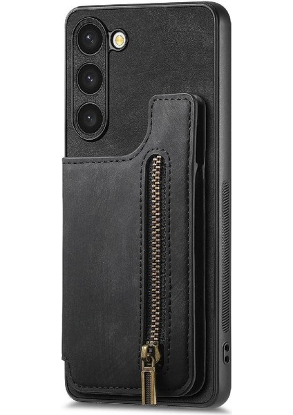 Samsung Galaxy S23 Vintage Fermuar Cüzdan Için Kılıf Katlanabilir Arka Kapak (Yurt Dışından) fırsatları
