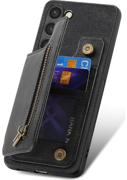 Samsung Galaxy S23 Vintage Fermuar Cüzdan Için Kılıf Katlanabilir Arka Kapak (Yurt Dışından) indirimleri