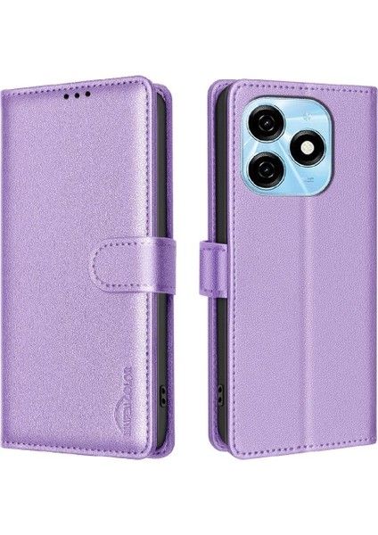 Tecno Spark 20 Cüzdan Kart Tutucu Kickstand Rfıd Engelleme Pu Için Flip Case (Yurt Dışından)