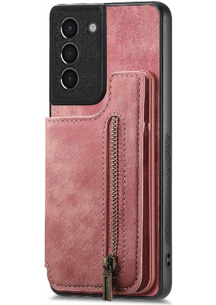 Samsung Galaxy S21 Artı Vintage Fermuar Cüzdan Katlanabilir Arka Kapak (Yurt Dışından) fırsatları