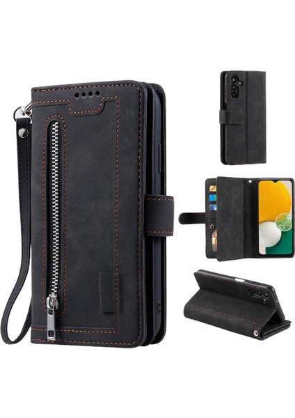 Samsung Galaxy A34 5g 9 Kart Yuvaları Pu Deri Cüzdan Için Flip Case (Yurt Dışından)