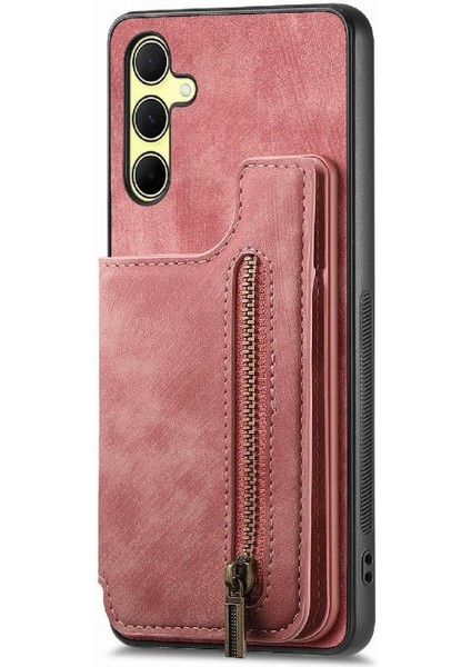Samsung Galaxy A35 5g Için Kılıf Vintage Fermuar Cüzdan Standı Fonksiyonu Geri (Yurt Dışından) indirimleri