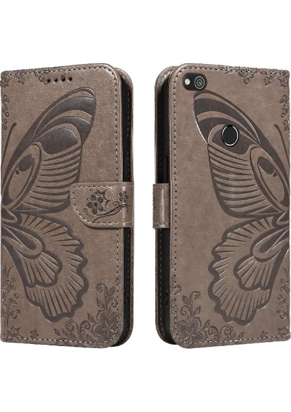 Kredi Kartı Yuvası ile Huawei P8 Lite Için Flip Case Yüksek Kalite Deri (Yurt Dışından)