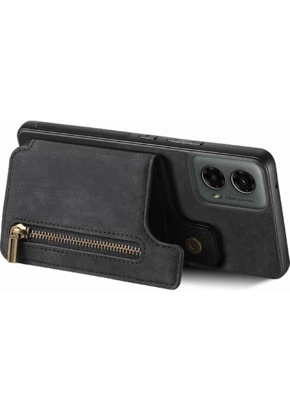 Motorola Moto G 2024 Için Kılıf Standı Fonksiyonu Katlanabilir Arka Kapak Vintage (Yurt Dışından) modelleri