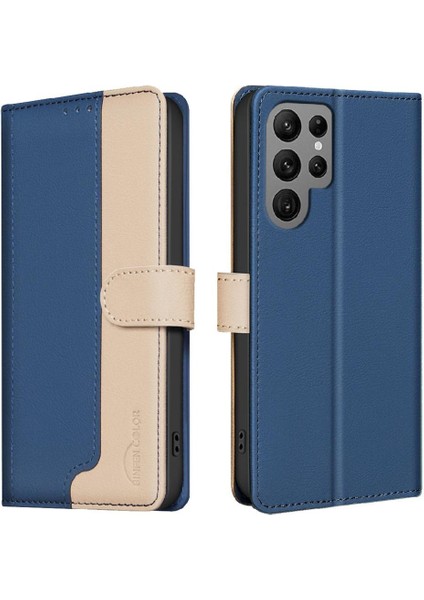 Samsung Galaxy S24 Ultra Darbeye Dayanıklı Tpu Iç Kabuk Rfıd Için Flip Case (Yurt Dışından)