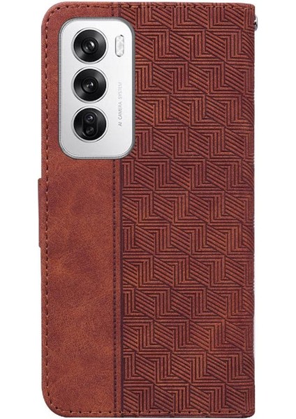 Oppo Flip 12 5g Flip Folio Kickstand Özelliği Için Flip Case Geometrik Pu (Yurt Dışından) indirimleri