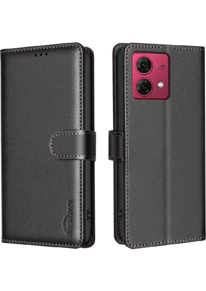 Motorola Moto G84 5g Kart Tutucu Kickstand Rfıd Engelleme Pu Için Flip Case (Yurt Dışından) indirimleri